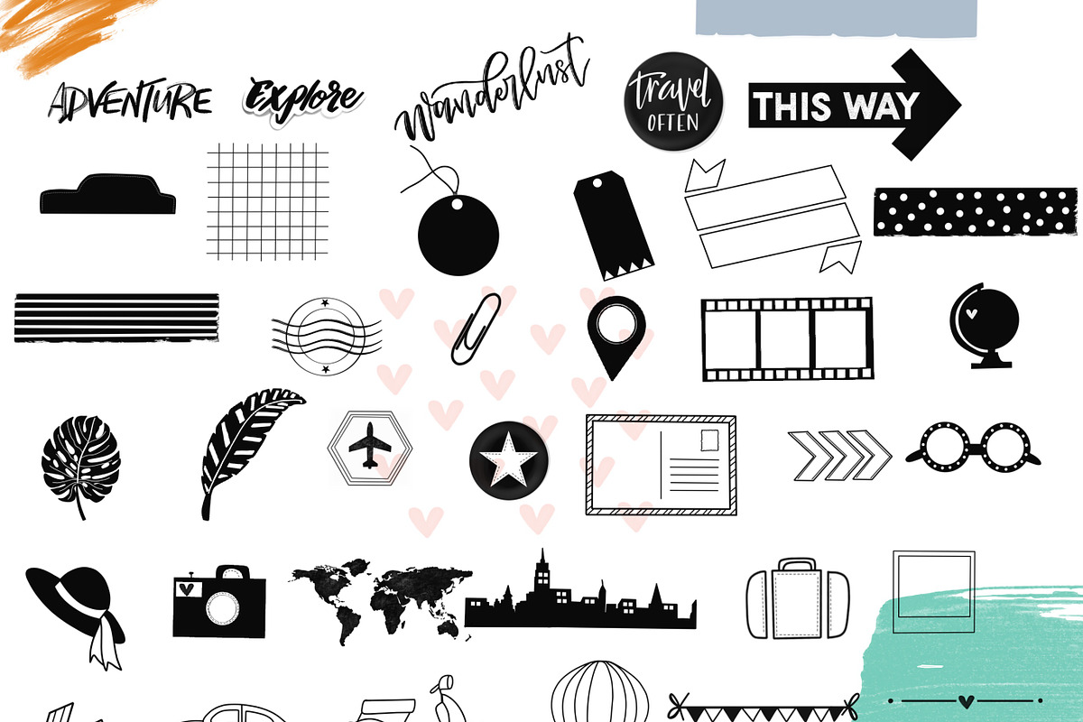 Wanderlust Stamp Pack/Procreate preview 8
