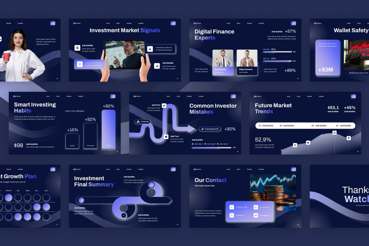 Minimal Crypto Investment PowerPoint, a Presentation Template by Loin Studio (Photo 4 of 4)