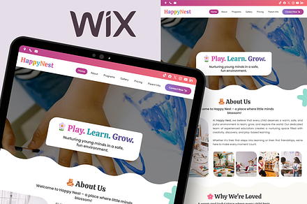 Child Daycare - Wix Studio Website