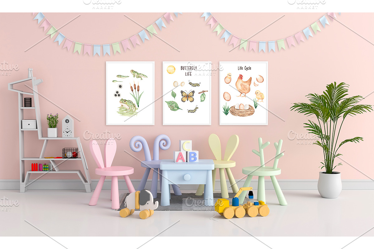 Watercolor Life Cycle Bundle, an Education Illustration by MayaNavits (Photo 4 of 22)
