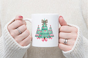Christmas Coquette Sublimation Png, an Illustration by Watercolor design (Thumbnail 3 of 5)