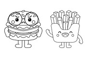 Kawaii Fast Food Coloring Book vol 1, an Education Illustration by MEDZ (Thumbnail 3 of 3)