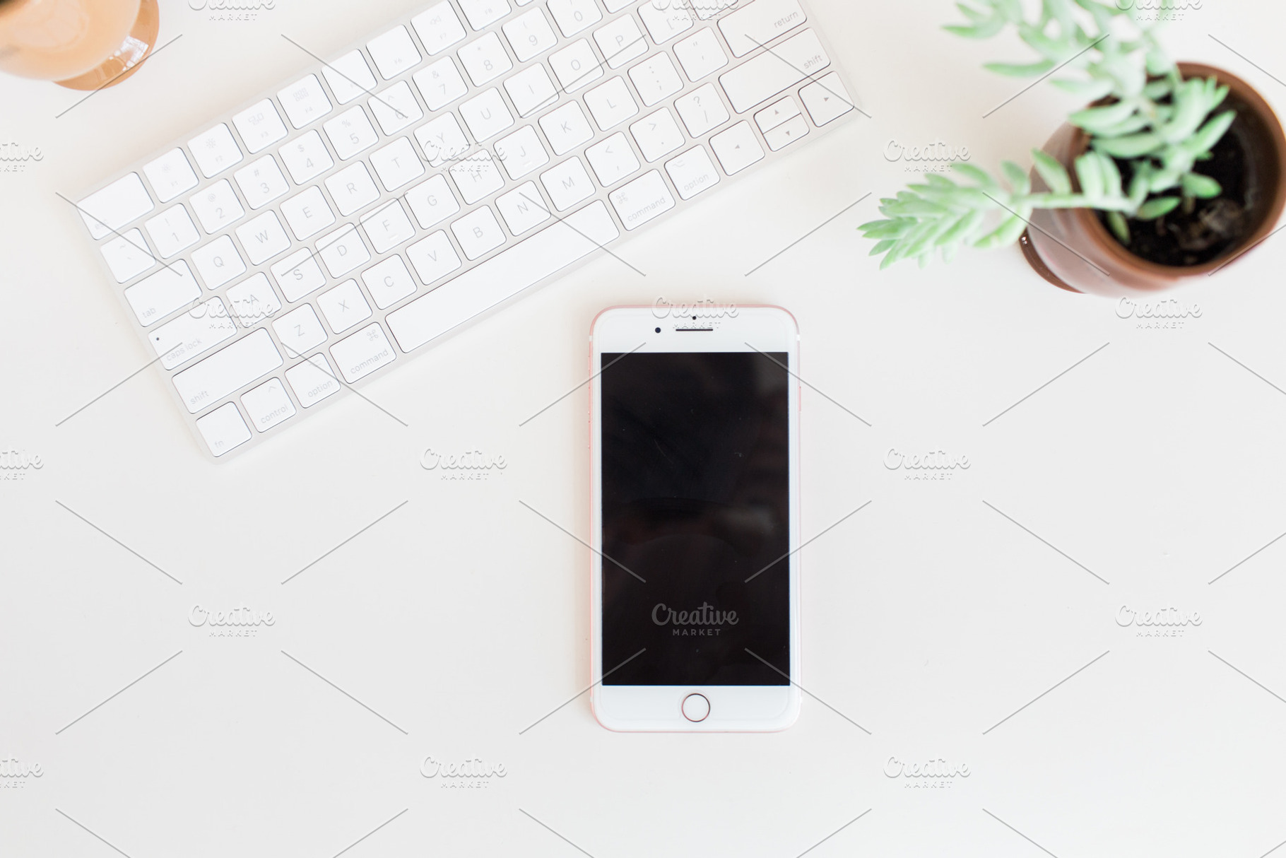 Iphone styled stock flatlay containing iphone, keyboard, and flatlay, a Business Photo by StyledForTwo