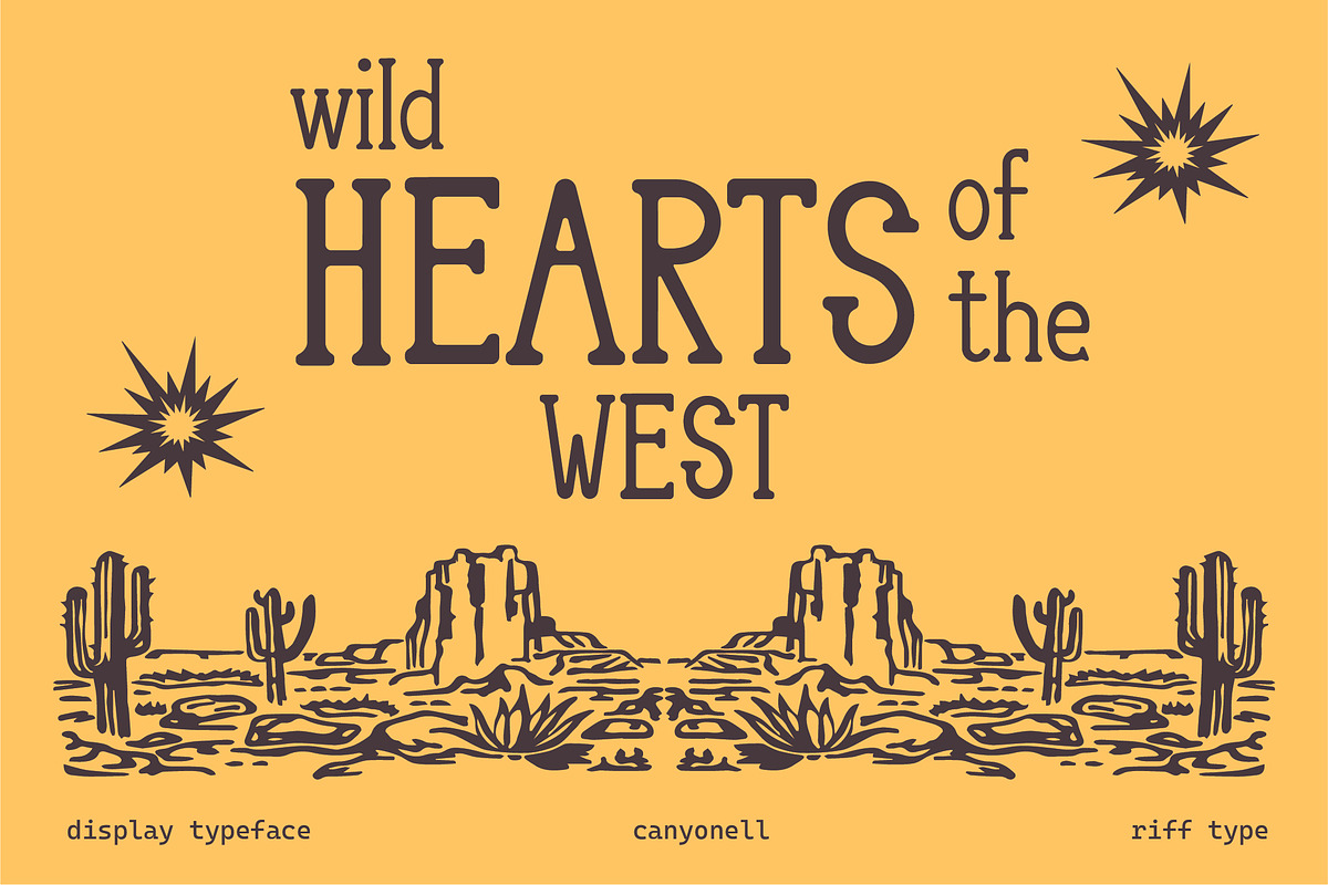 Canyonell - Country Display Typeface, a Serif Font by riff.type (Photo 1 of 10)