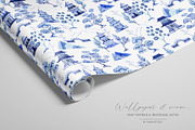 Chinoiserie Design-Pattern & motifs, a Pattern Graphic by HannaStudio (Thumbnail 3 of 8)