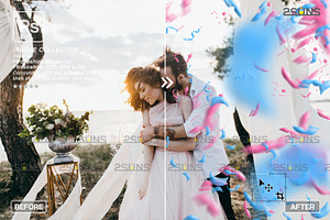 Gender Reveal Confetti Overlays Baby