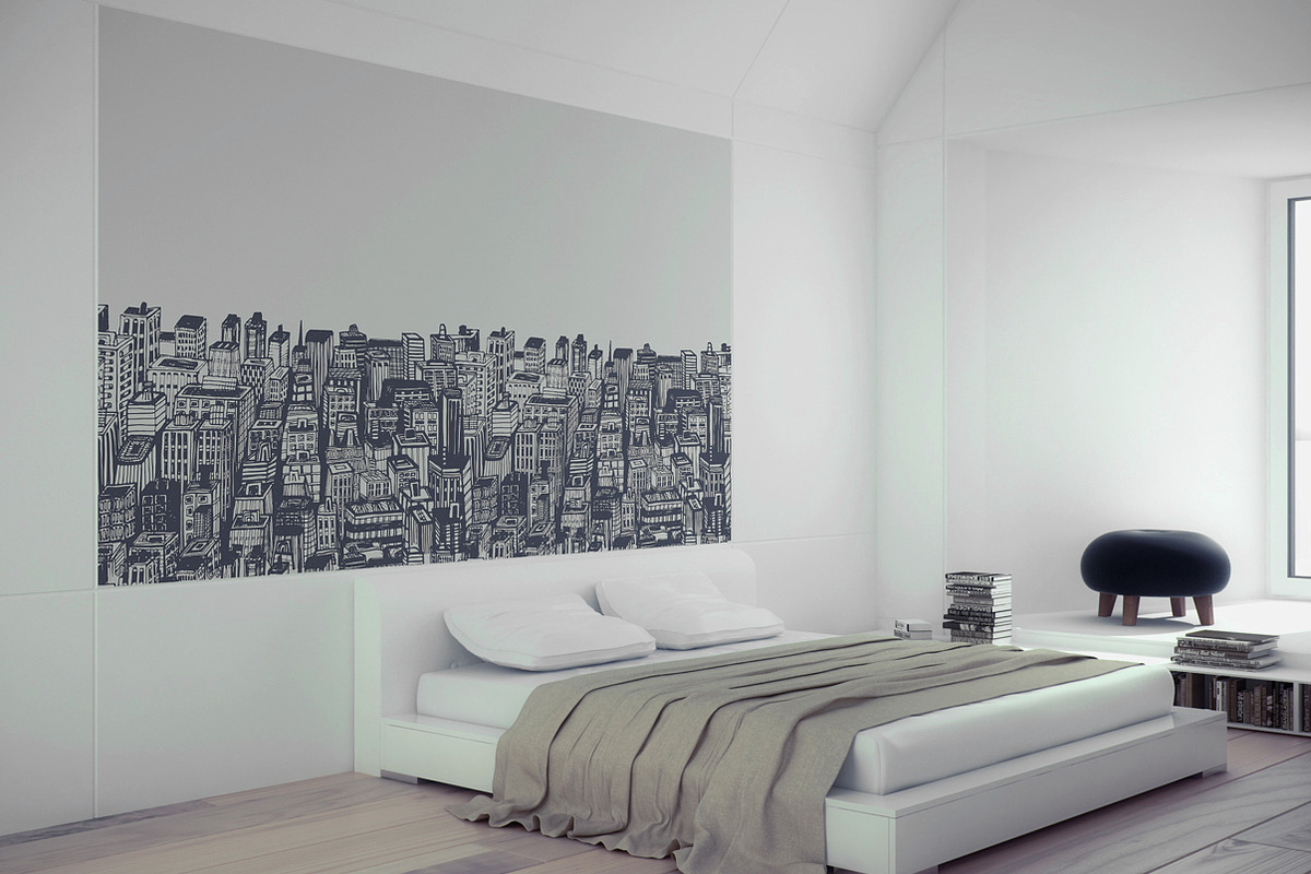 City Skyscrapers Clipart & Patterns, a Pattern Graphic by IRSYART (Photo 5 of 8)
