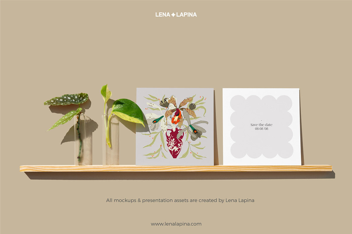 CARD VIDEO/PHOTO MOCKUP SET, a Print Template by MCKP*ME (Photo 4 of 5)