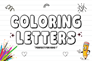 Chubby Outline- Fun Kids Bubble Font, a Sans Serif Font by KiddoGlyphs Studio (Thumbnail 3 of 5)