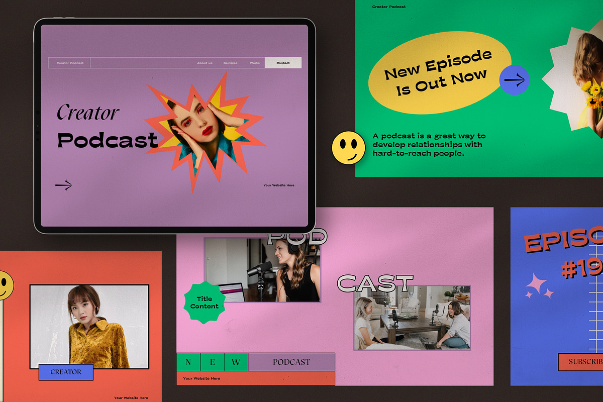 Podcast Bundle Presentation Pack, a Presentation Template by Rocket Template (Photo 3 of 13)