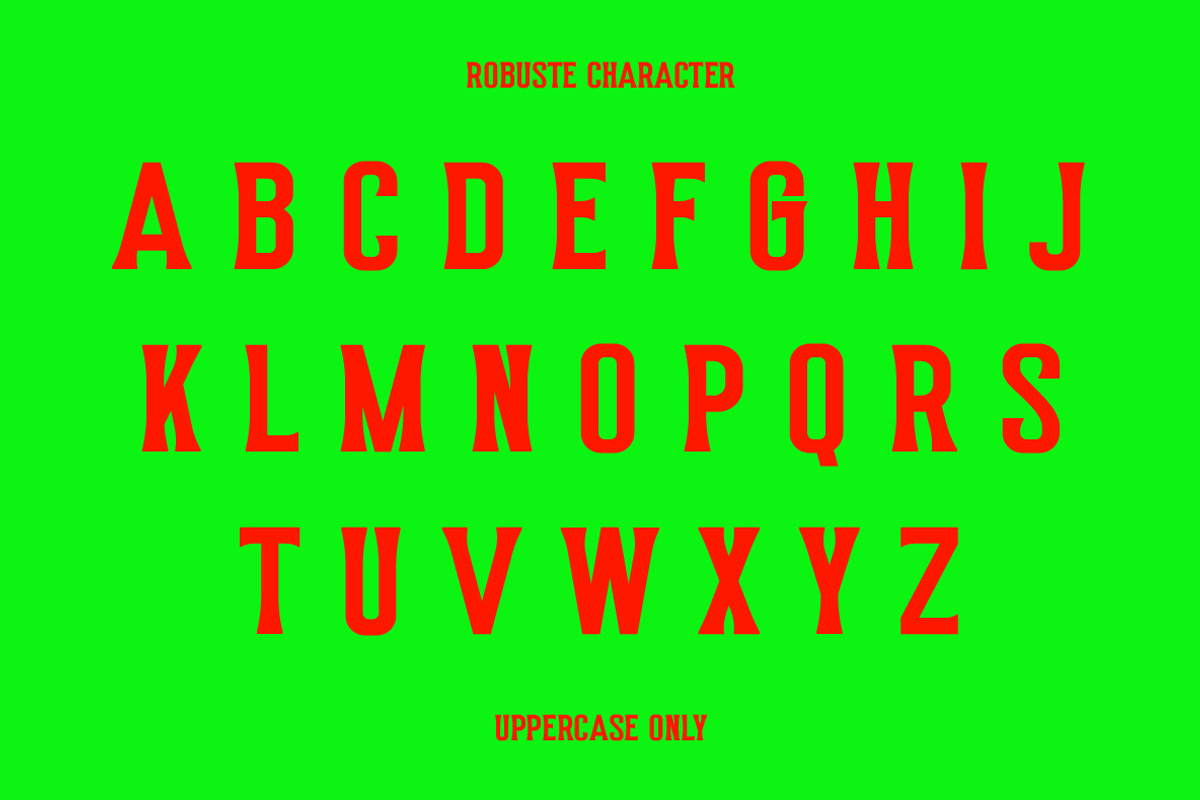 Robuste - Vintage Condensed Display, a Serif Font by Nian Keun Studio (Photo 3 of 10)