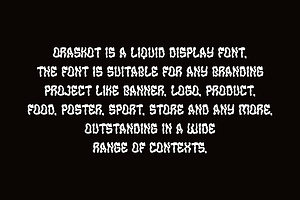 Oraskot - Liquid Display Font