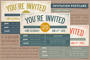 Invitation Postcard