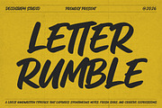 Letter Rumble – Marker Brush, a Handwritten Font by decographstud (Thumbnail 1 of 7)
