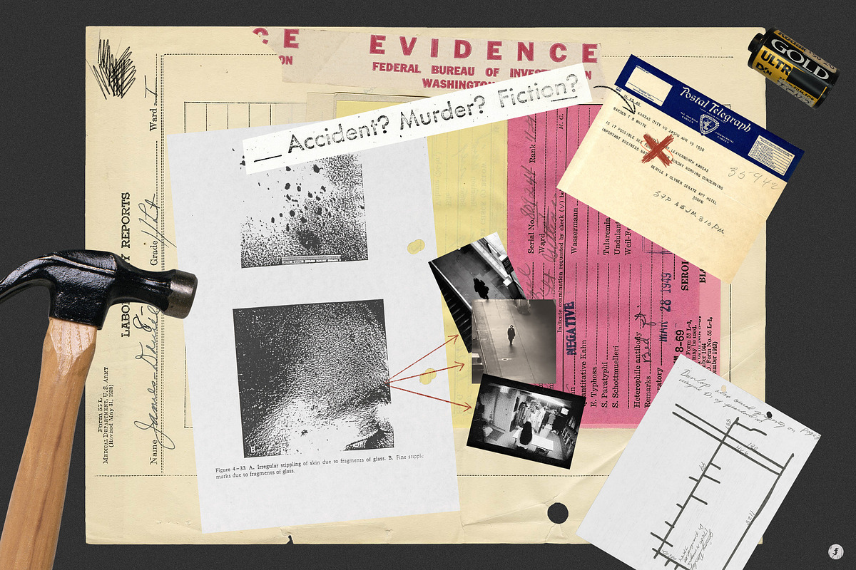 Criminal Bureau Collage Kit, an Object Graphic by Freezerondigital (Photo 6 of 18)