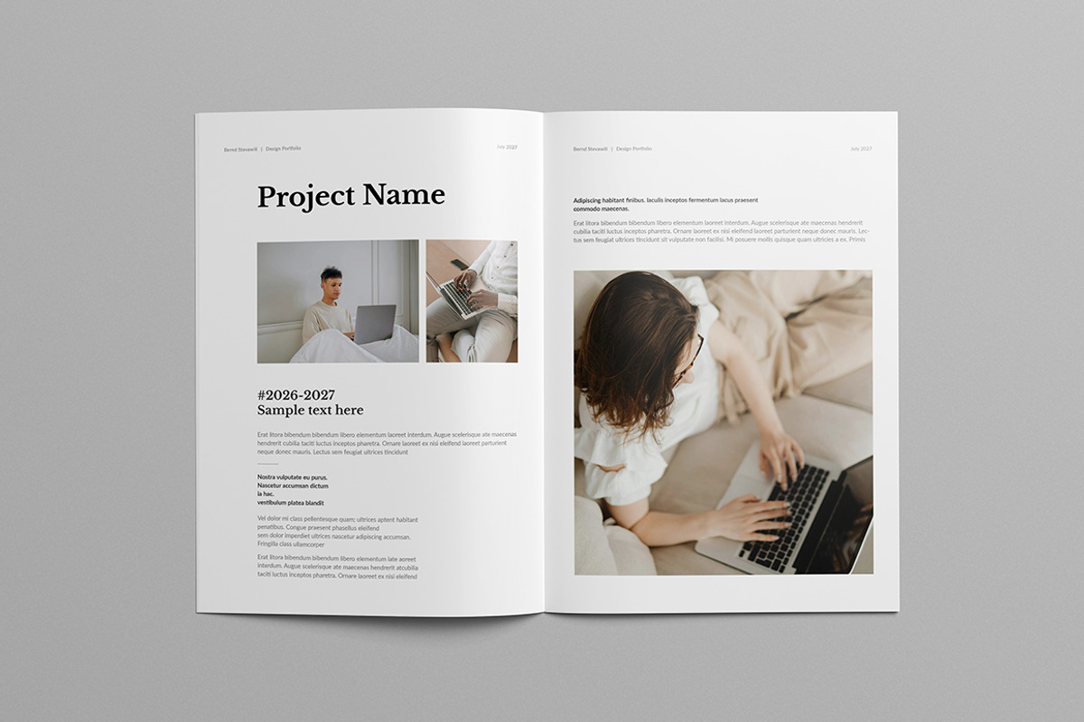Design Portfolio Template | Indesign, a Brochure Template by HiveArts (Photo 5 of 11)