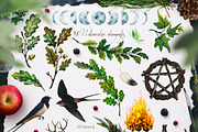 Beltane Fires Watercolor Collection, an Illustration by Fluffy Unicorn (Thumbnail 5 of 13)
