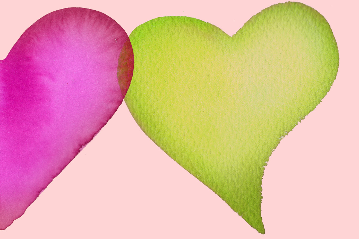 Watercolor hearts - 34 elements, an Object Graphic by Jeanina Vlad (Photo 2 of 4)
