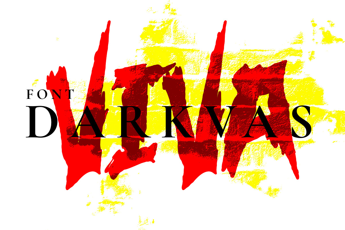 Darkvas -Scary and cool display font, a Font by Fontcastle (Photo 3 of 6)