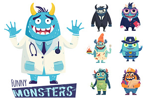 Funny MONSTERS, a Work Illustration by naastyaa