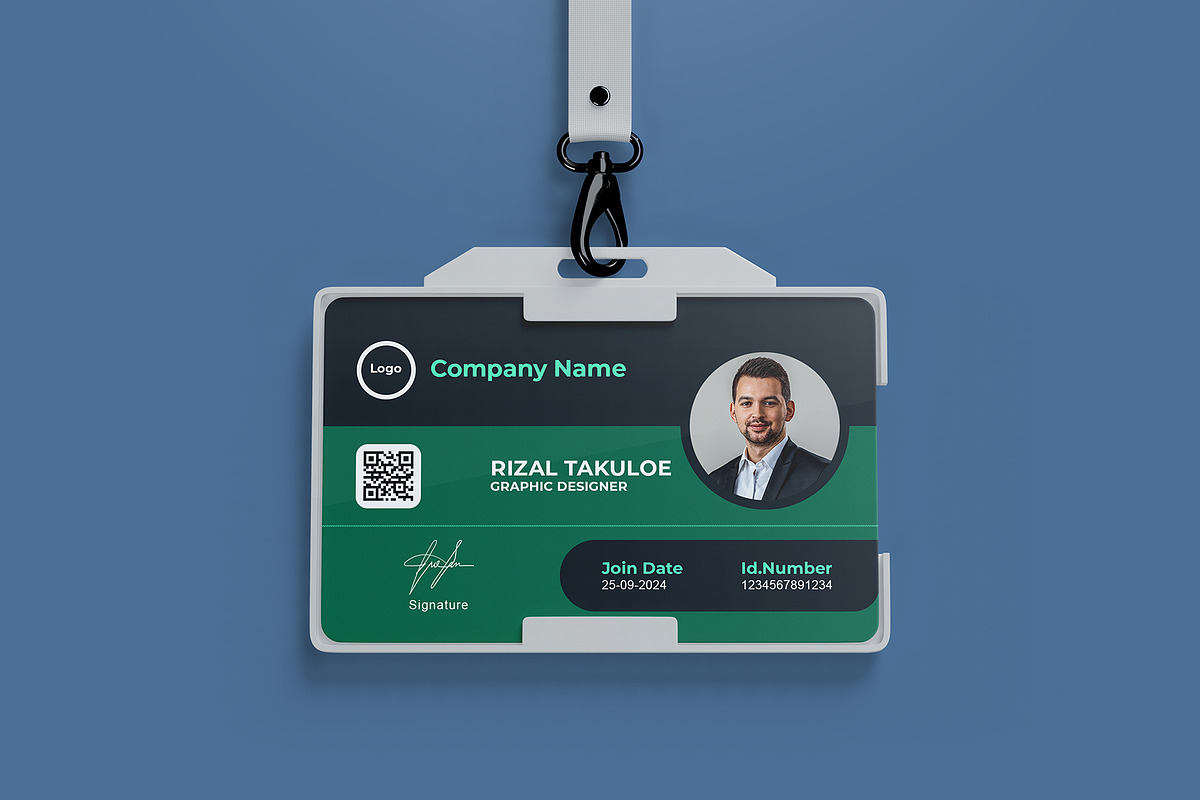 Id card corporate template, a Card Template by takuloerizal (Photo 2 of 3)