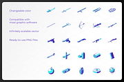 Icometric - Weapon Icons, a Duotone Icon by oelhoem (Thumbnail 2 of 3)