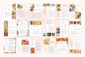 Cook Book Template CANVA