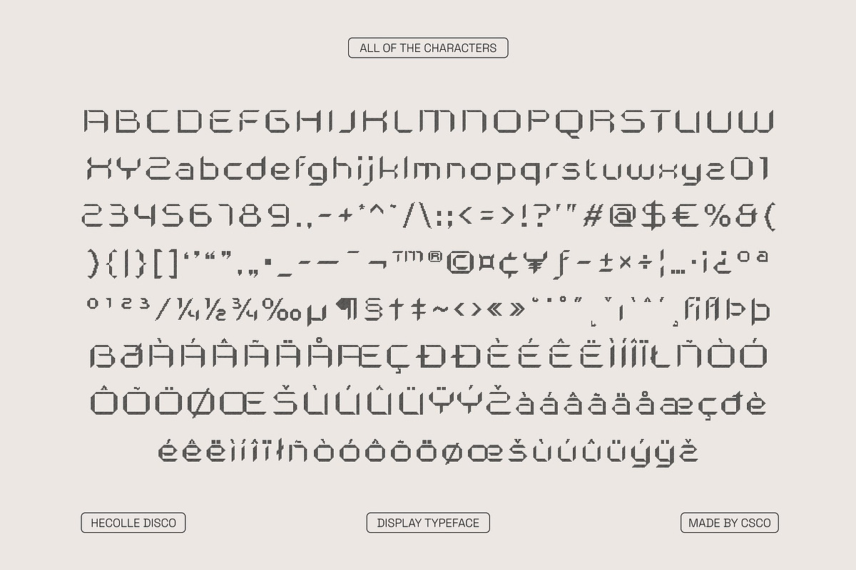 Hecolle Disco, a Sans Serif Font by Craft Supply Co. (Photo 8 of 8)