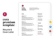 Cora - Resume and Cover Letter, a Resume Template by Sleeper Labs (Thumbnail 1 of 6)
