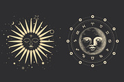 Cosmic signs and symbols, a Decorative Illustration by Chikovnaya (Thumbnail 10 of 21)