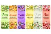 Color diet infographics and patterns, a Food Illustration by Artspace (Thumbnail 5 of 6)