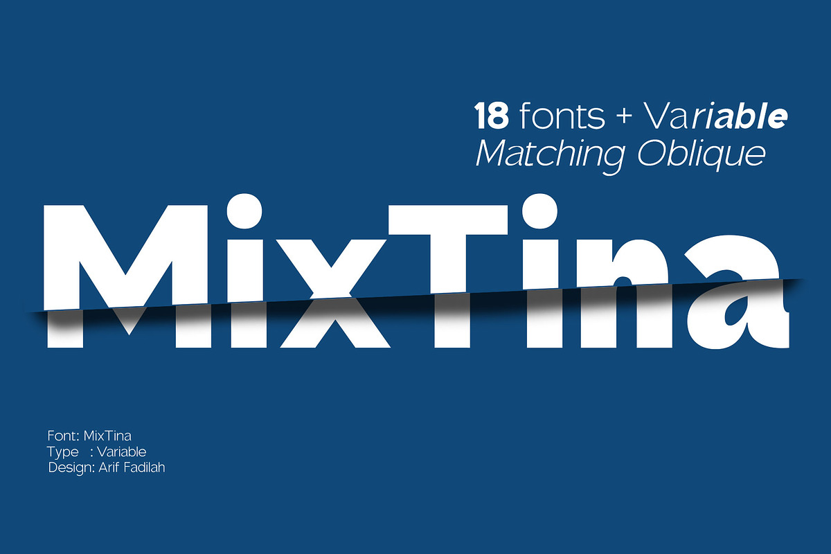 MixTina, a Sans Serif Font by LuhopCreative (Photo 1 of 14)