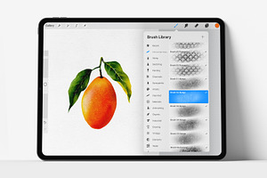 Procreate Realistic Fruit Texture