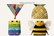 Summer Patchwork Sublimation, a Seasonal Illustration by Artnoy (Thumbnail 4 of 18)