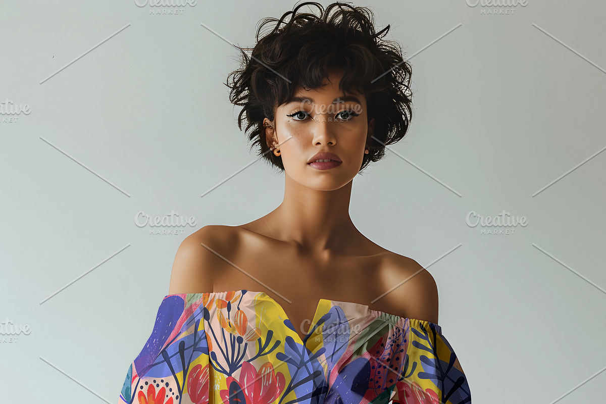 Off Shoulder Top Mockup, an Apparel Mockup by Nora Gad (Photo 3 of 14)