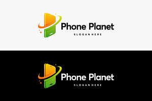 Phone Planet Logo Designs