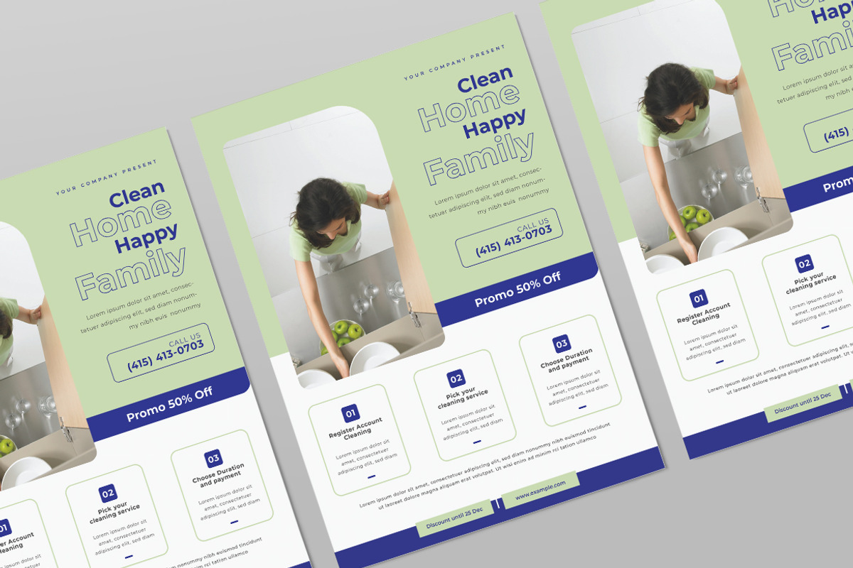 Clean Home Flyers, a Flyer Template by Tokosatsu (Photo 3 of 4)