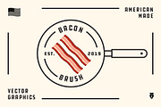 Bacon Brush for Illustrator, a Brush Add-On by roscoepeacock (Thumbnail 1 of 5)