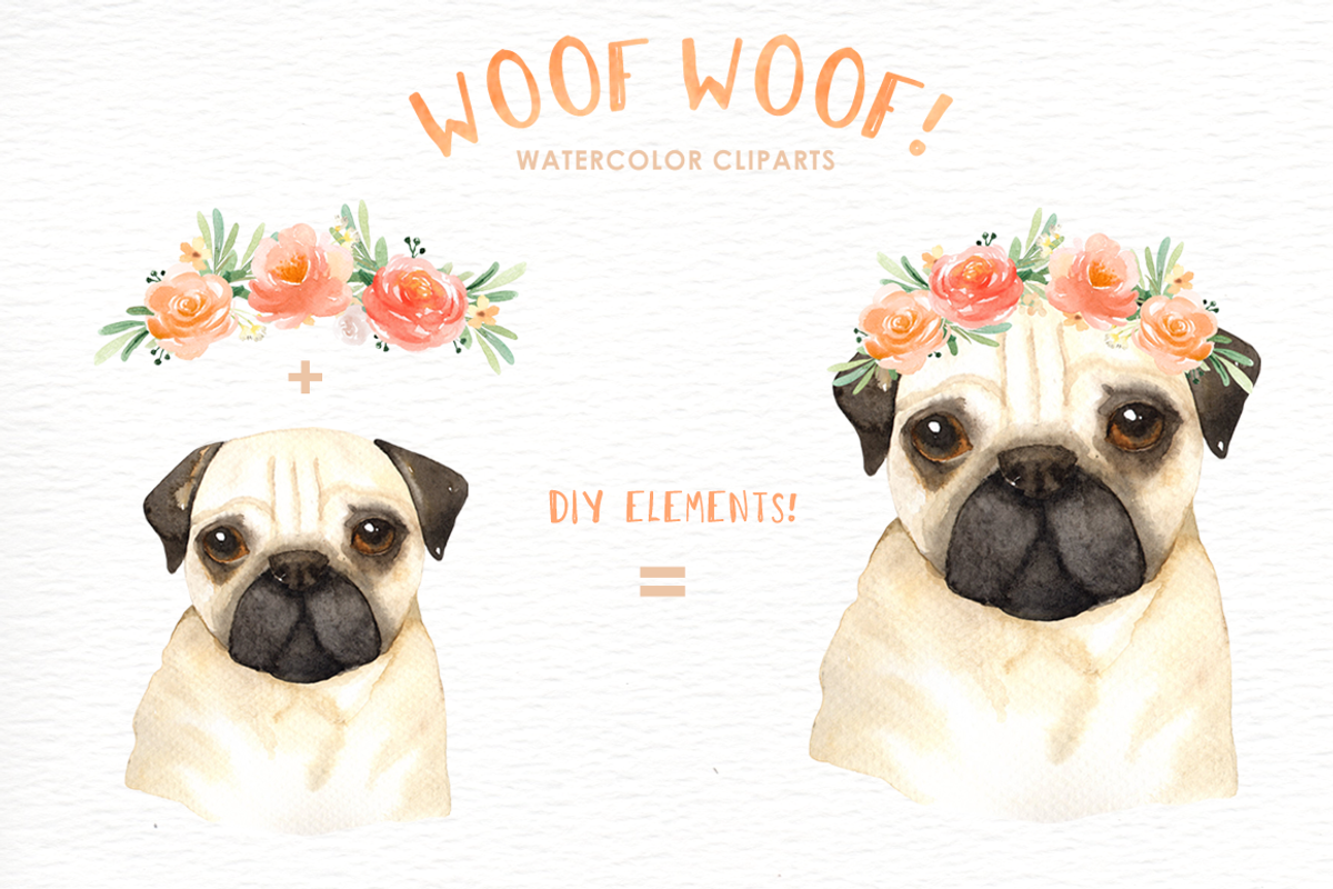 Woof Woof! Dogs Lover Cliparts, an Animal Illustration by everysunsun (Photo 5 of 5)