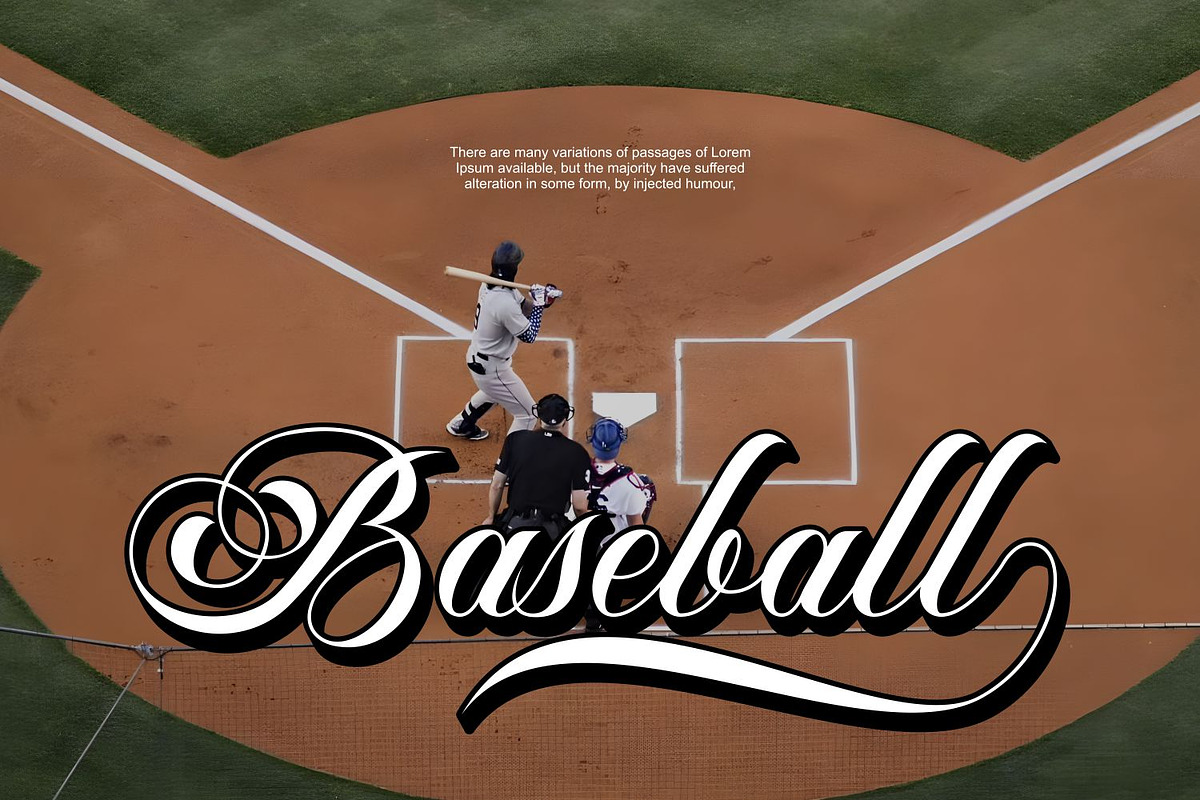 Athletic Sleek Round Sporty Baseball, a Script Font by WhymoreArt (Photo 3 of 10)