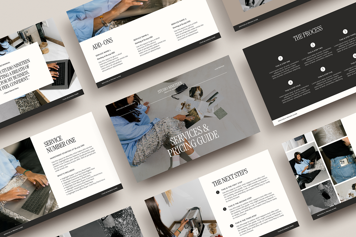Pricing Guide Template | Canva, a Presentation Template by Rosetta Lane Design (Photo 2 of 9)