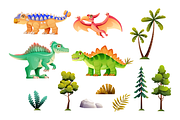Cute Dinosaurs Illustration Set, an Animal Illustration by YG Studio (Thumbnail 3 of 3)