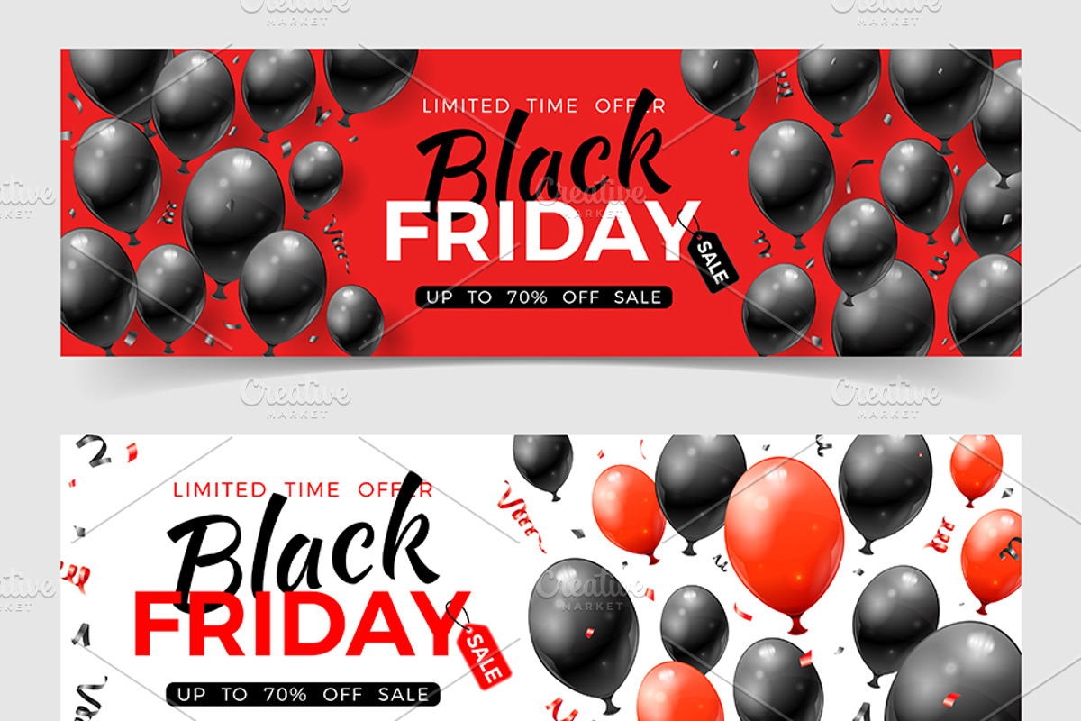 Black Friday Sale Banners, a Decorative Illustration by TAlex (Photo 3 of 6)