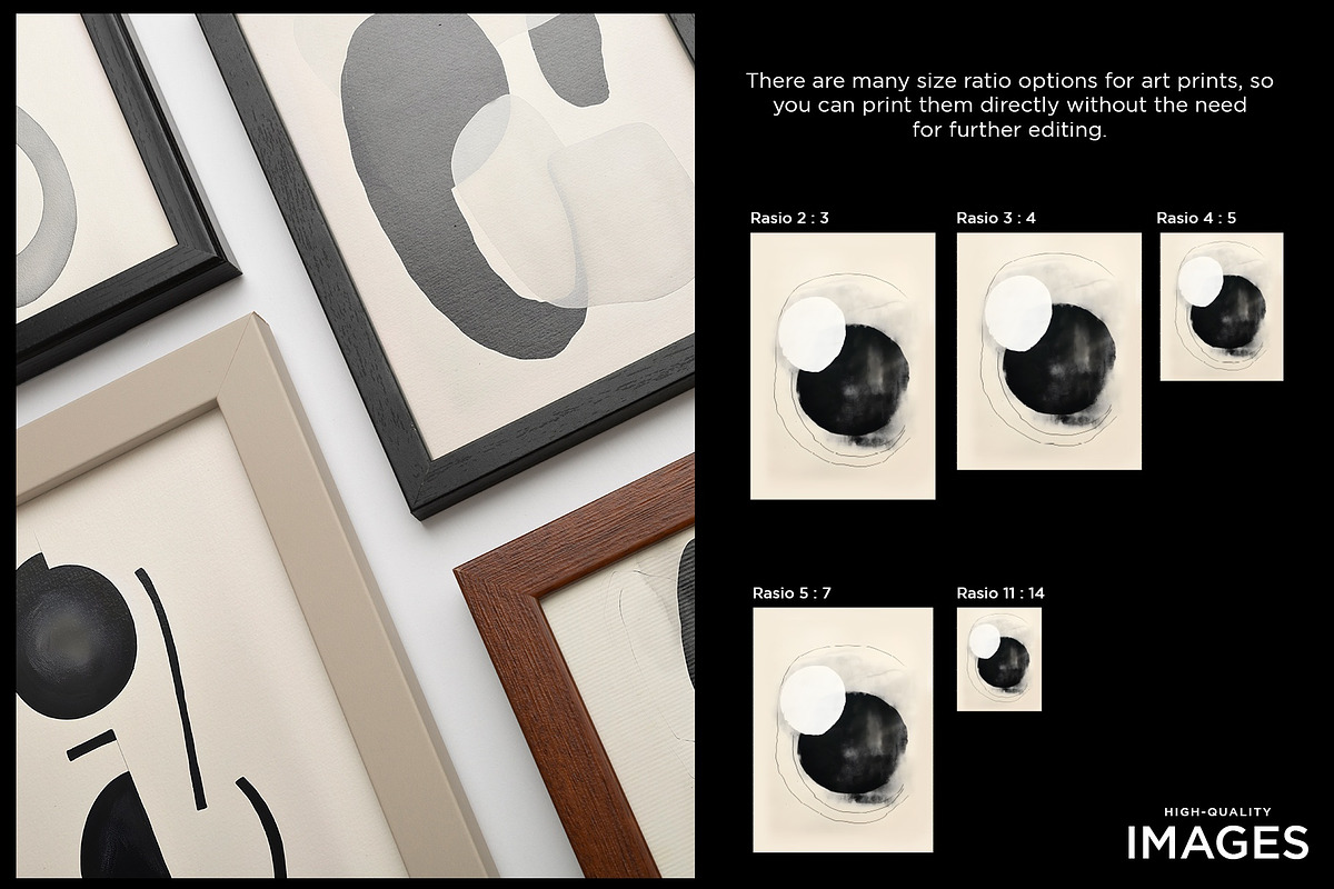 Modern Beige and Black Abstraction, a Decorative Illustration by Vibrand Studio (Photo 4 of 11)