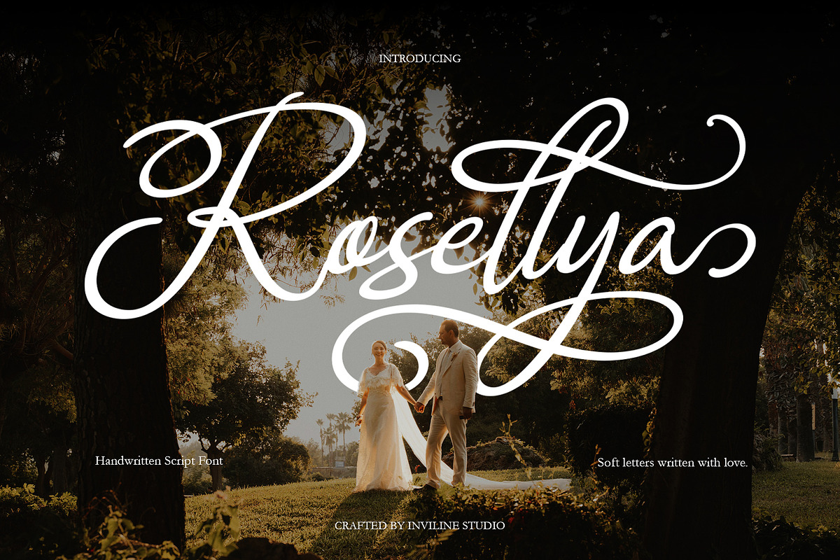 Rosellya - Handwritten Script, a Script Font by Inviline.co (Photo 1 of 10)