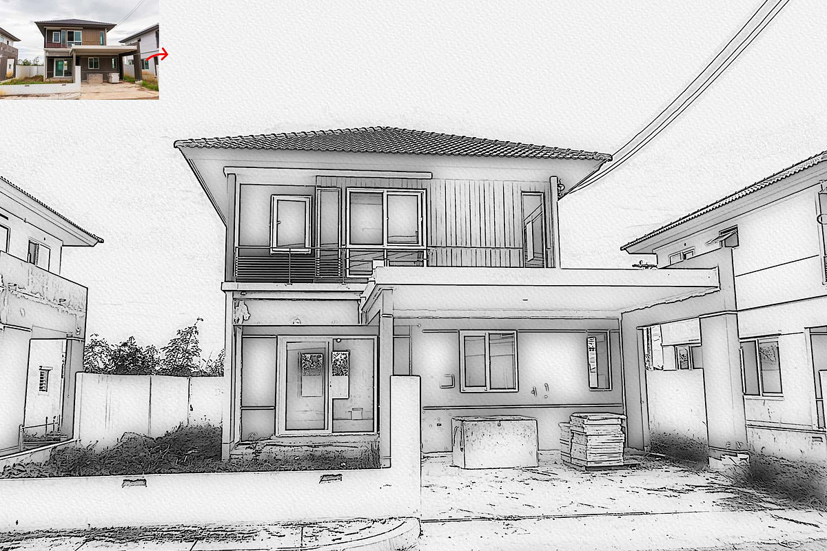 Architecture Line Art, an Action Add-On by MRI STUDIO (Photo 7 of 9)
