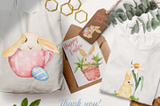 Cute Easter bunny Clipart PNG, a Seasonal Illustration by Mespilia (Thumbnail 5 of 5)