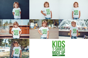 Kids T-Shirt Mock-Up's Mega Bundle