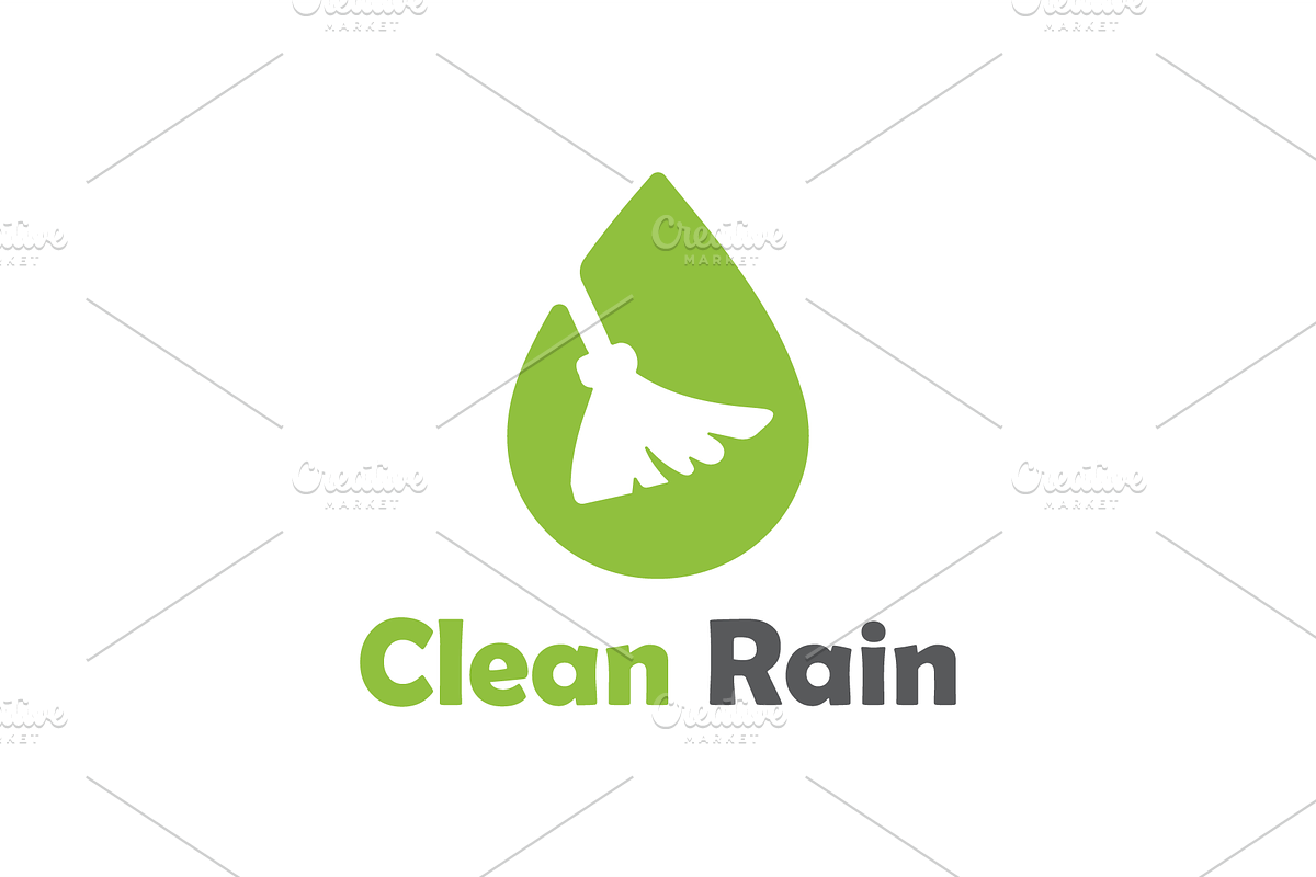Clean Rain Logo Design, a Branding & Logo Template by zaqilogo