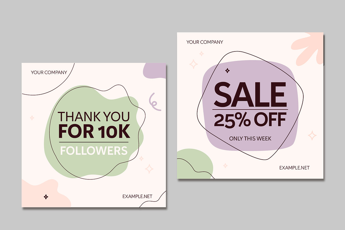 Modern Social Media Sale Banners, a Templates & Theme by studiogstock (Photo 2 of 3)
